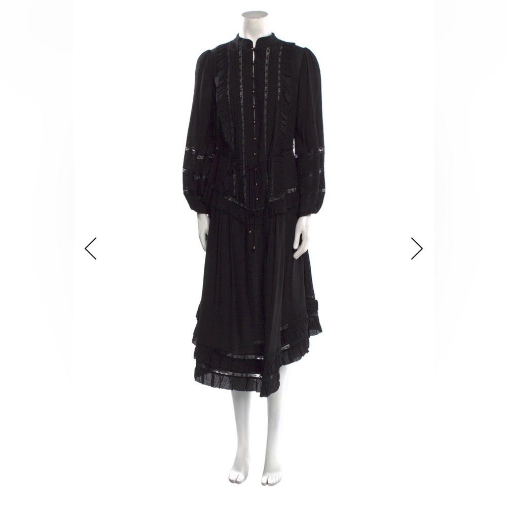 Zimmermann Black Long Sleeve midi Dress